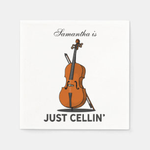 Cellist Gag Paper Napkin
