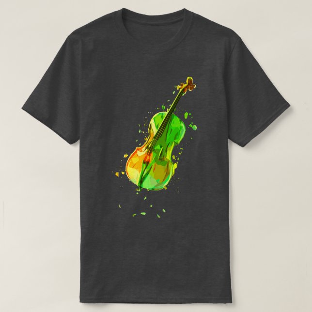 Cellist Gift Idea Cello Player Art 6 T-Shirt (Design Front)