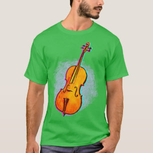 Cellist Gift Idea Cello Player Art T-Shirt