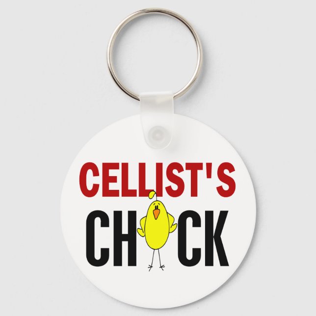 Cellist’s Chick Key Ring (Front)