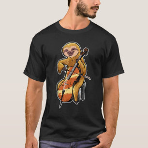 Cellist Sloth Cello Player Animal T-Shirt