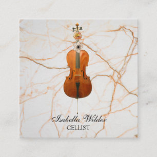 Cellist Square Business Card