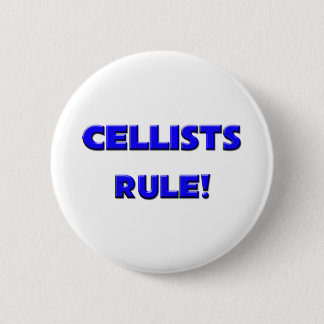 Cellists Rule! 6 Cm Round Badge