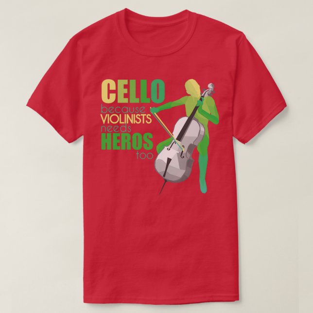 Cello 12 T-Shirt (Design Front)