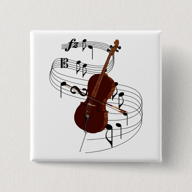 Cello 15 Cm Square Badge (Front)