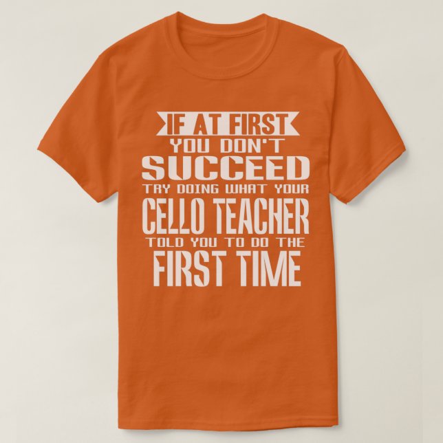 Cello 4 T-Shirt (Design Front)