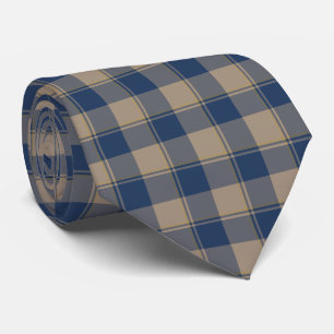 Cello and Donkey Brown Plaid Neck Tie