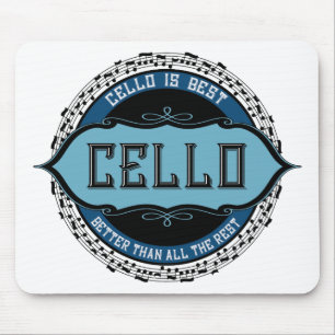 Cello Best Music Note Circle Mouse Mat