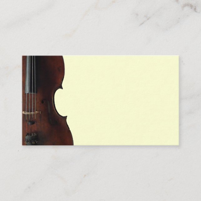 Cello Business Card (Customizable) (Front)