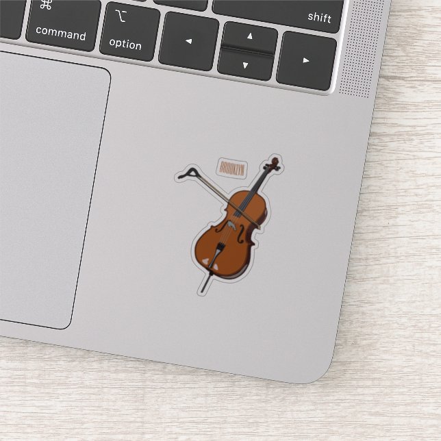 Cello cartoon illustration (Detail)