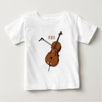 Cello cartoon illustration 