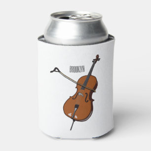 Cello cartoon illustration  can cooler