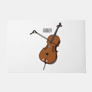 Cello cartoon illustration  doormat