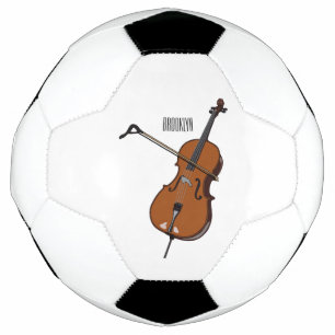 Cello cartoon illustration football