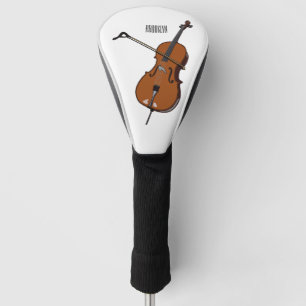 Cello cartoon illustration  golf head cover