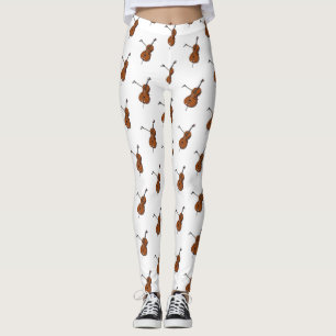 Cello cartoon illustration  leggings