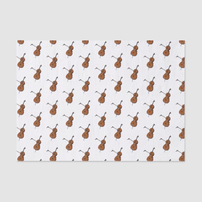 Cello cartoon illustration  tissue paper (Front)
