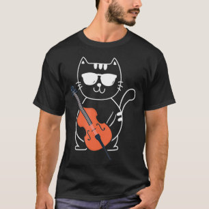 Cello Cat Orchestra Classical Music Cellist Cello T-Shirt
