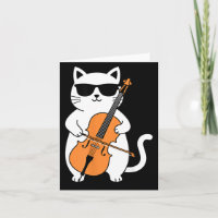 Cello Cat Playing Cello Funny Musician Cat Music