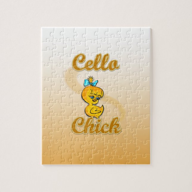 Cello Chick Jigsaw Puzzle (Vertical)