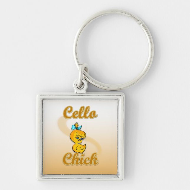 Cello Chick Key Ring (Front)