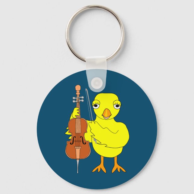 Cello Chick Key Ring (Front)