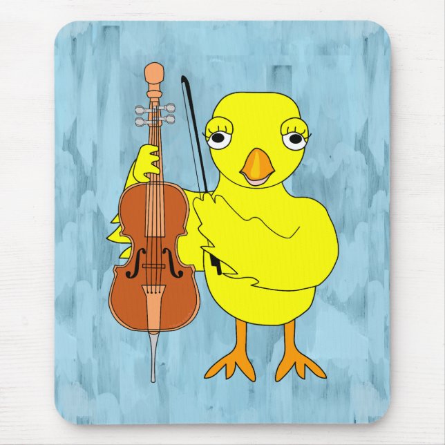 Cello Chick Mouse Mat (Front)