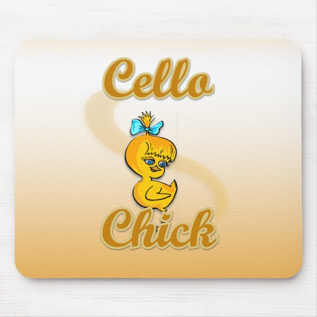 Cello Chick Mouse Mat (Front)