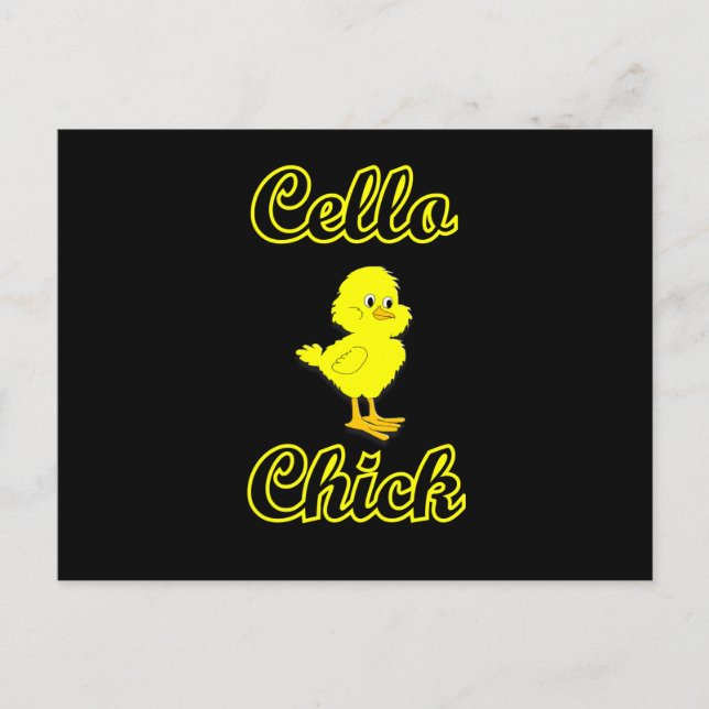 Cello Chick Postcard (Front)