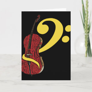 Cello Clef Greeting Card