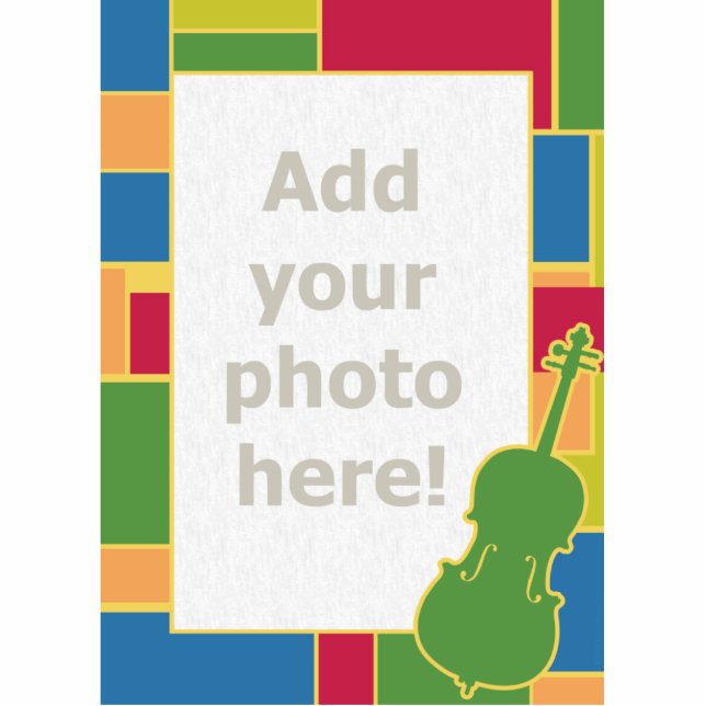 Cello Colorblocks Photo Sculpture (Front)