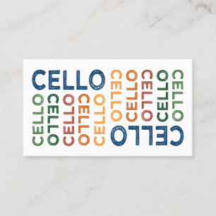 Cello Colourful Business Card