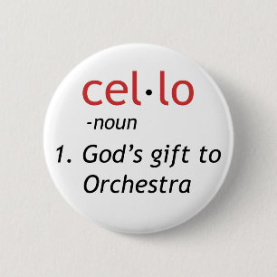 Cello Definition 6 Cm Round Badge