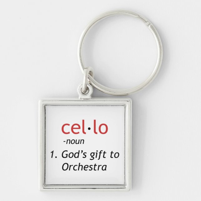 Cello Definition Key Ring (Front)