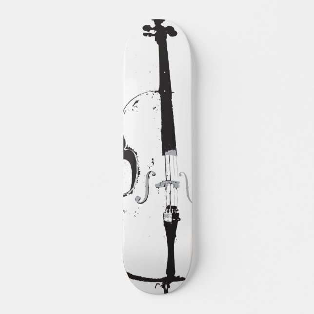 cello design art skateboard (Front)