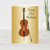 Cello Design Personalised 21st Birthday