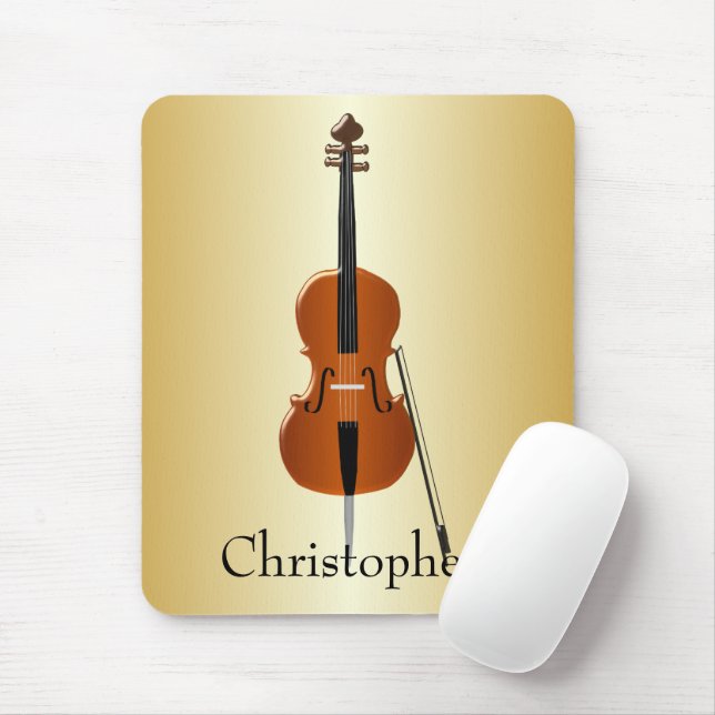 Cello Design Personalised Mouse Mat (With Mouse)