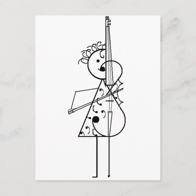 Cello Girl Postcard (Front)