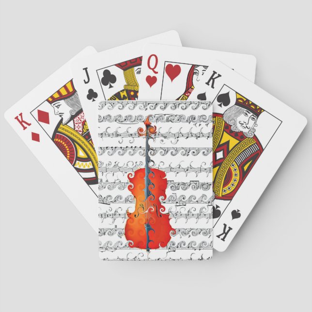 Cello & I Rock!_ Playing Cards (Back)