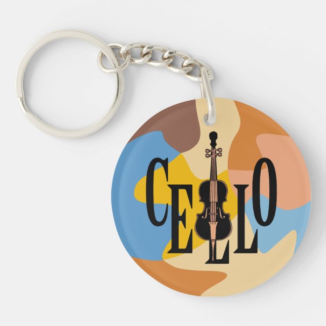 Cello In Cello Key Ring (Front)