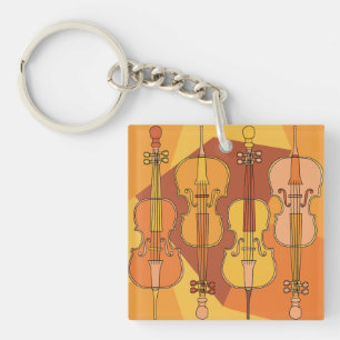 Cello In Cello Key Ring