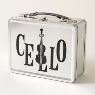 Cello In Cello Metal Lunch Box