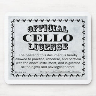 Cello License Mouse Mat