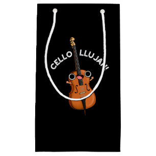 Cello-llujah Funny Cello Pun Dark BG Small Gift Bag