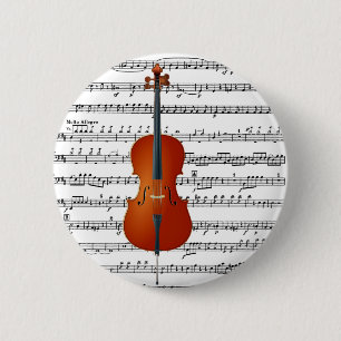 Cello & Me_ 6 Cm Round Badge