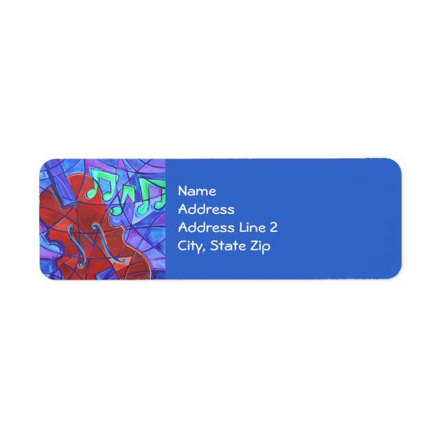 Cello Mosaic Return Address Label (Front)