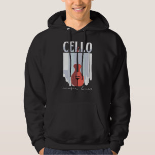 Cello Music  Cellist Musician Cello Player Orchest Hoodie