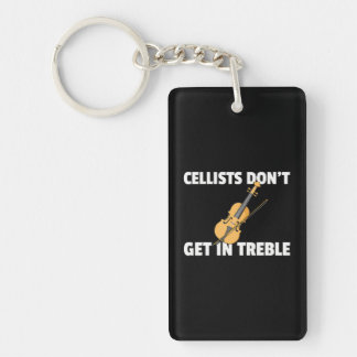 Cello Music Cellist Or Cello Player Key Ring