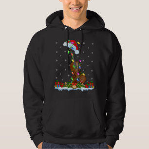 Cello Music Lover Matching Santa Hat Cello Christm Hoodie