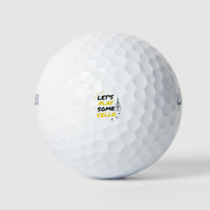Cello music player golf balls
